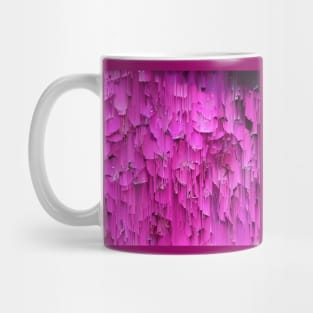 Glitched Magenta Flowers Mug